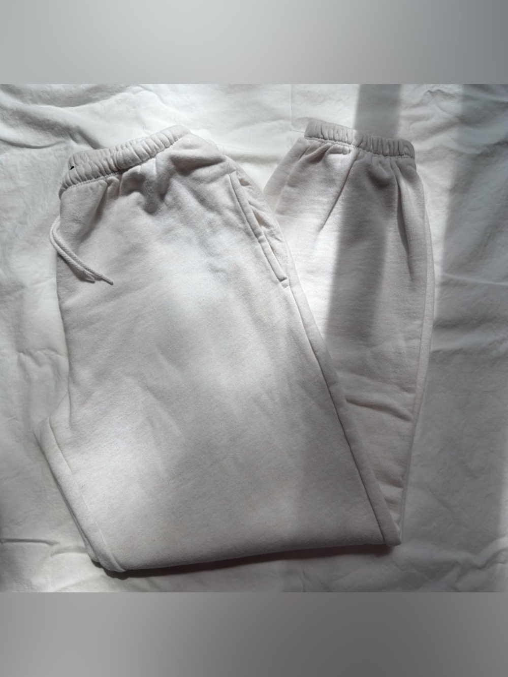Brandy Melville White Sweatpants Cozy Lounge Joggers